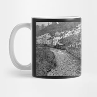 The River Rur flowing the German town of Monschau Mug